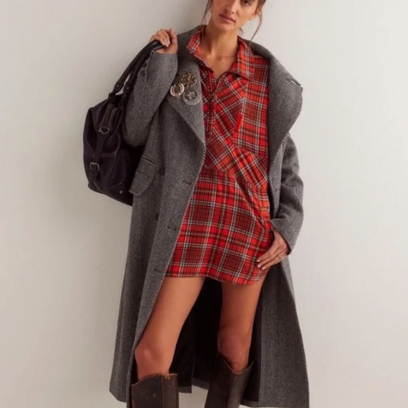 NWOT We The Free Wind River Plaid Shirt Red Flannel Size: Medium - Picture 4 of 8